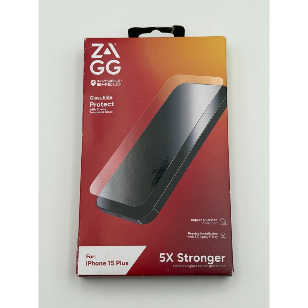 ZAGG Invisible Shield Glass Elite Privacy Screen Protector For iPhone 15 Plus